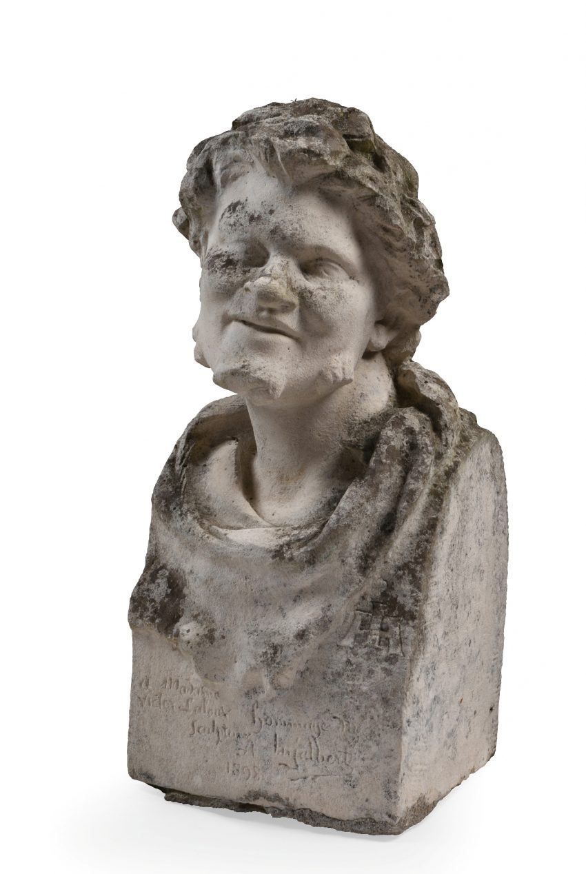 Jean Antoine INJALBERT (1845-1933). Buste de Pan.