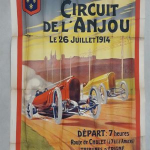 Adjugée 9100 €affiche Automobile Club de l'Anjou