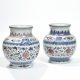 CHINE, fin XIXe début XXe. Deux vases formant paire