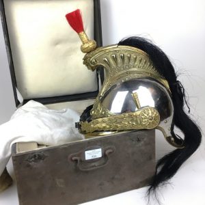 Casque d'officier cuirassier mod. 1874. Adjugé 2040€ le 22 juillet 2017.