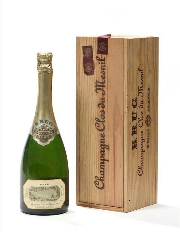 CHAMPAGNE. KRUG. Clos du Mesnil. 1996. 1 bt. Adjugé 1208 €