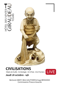 Couverture 1 catalogue CIVILISATIONS du 18/10/21