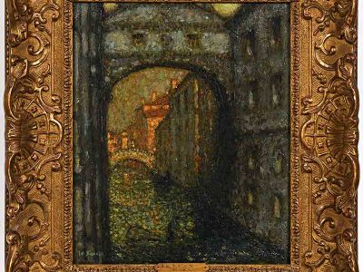 Lot 49 : Henri Le SIDANER Venise pont des soupirs