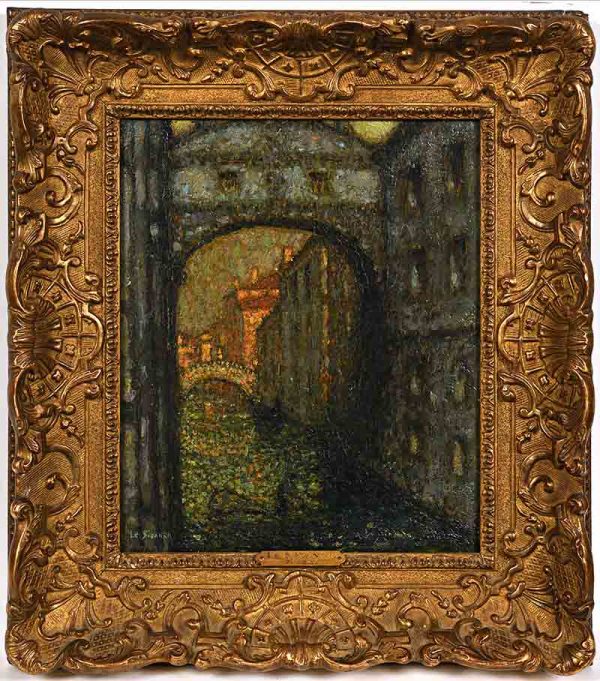 Lot 49 : Henri Le SIDANER Venise pont des soupirs