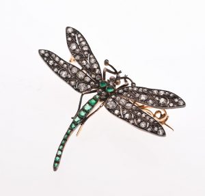 Lot 97 : Broche trembleuse en or